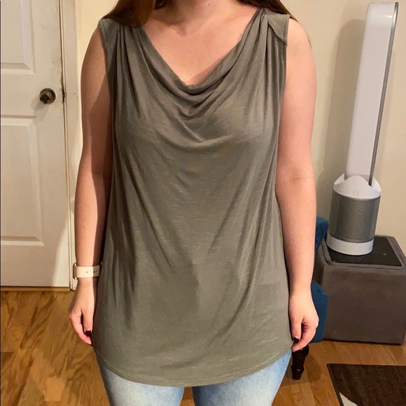 Halogen sleeveless top in Grey Beluga size L NWT - Picture 2 of 9